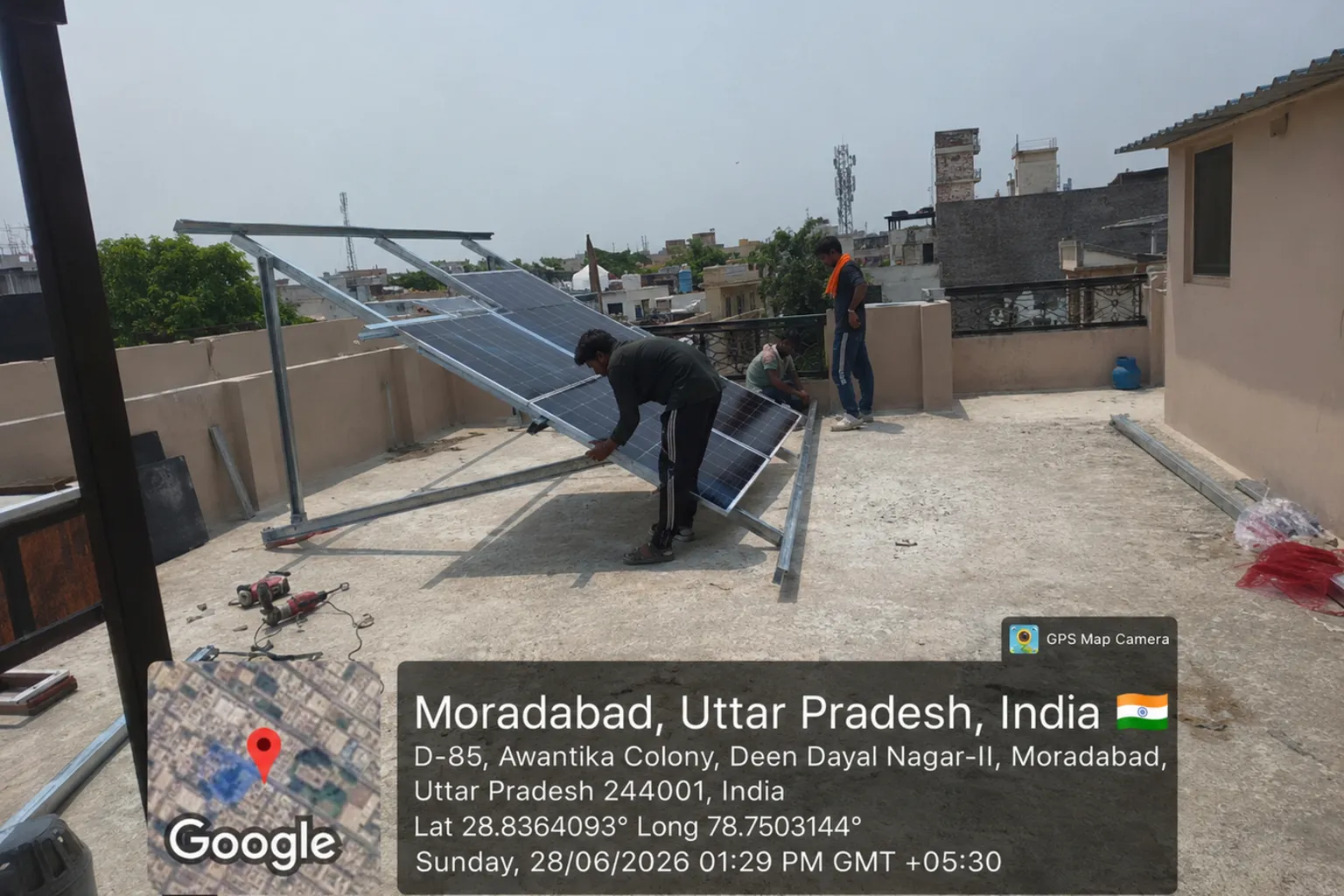 Residential Rooftop Solar Panel Installation
